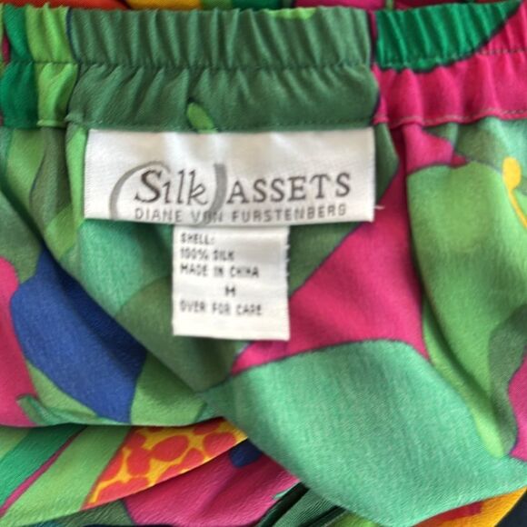 Diane Von Furstenberg Silk Assets Tropical Floral Maxi Skirt Medium - Picture 6 of 8